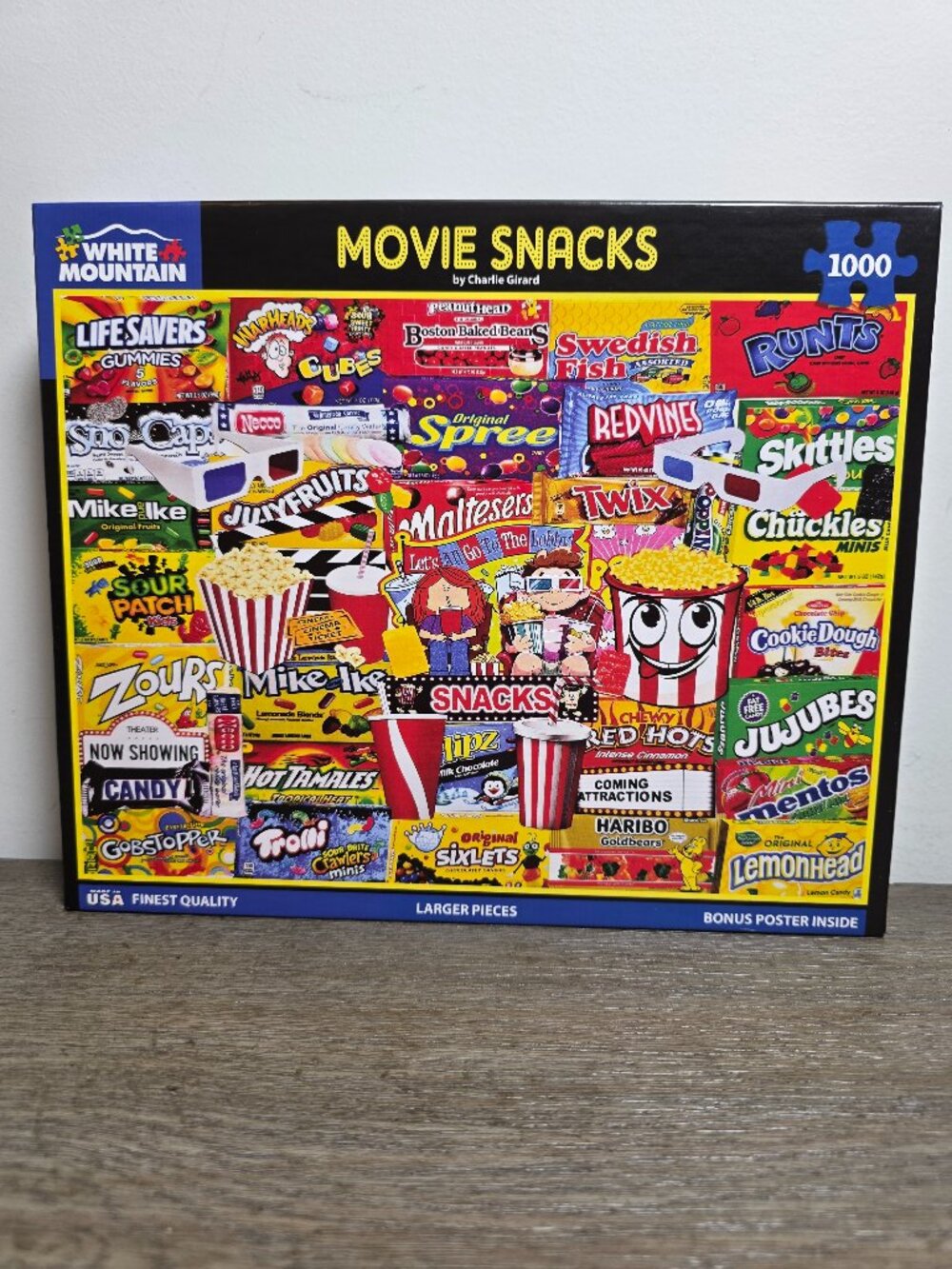 Movie Snacks - 1000 Piece Jigsaw Puzzle by White Mountain 2025